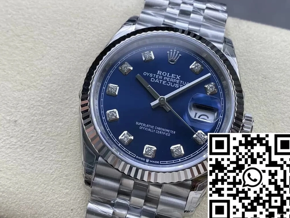 36MM Datejust VS M126234-0037 Factory Stainless Steel Rolex 0113